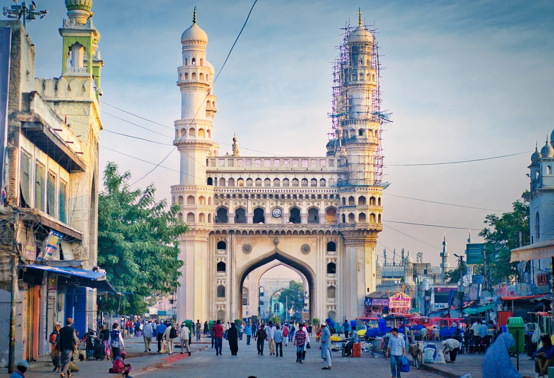 Travelers exploring Hyderabad's historic streets - Safari Sutra introduction